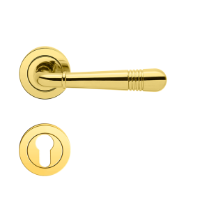 Montmatre Zamac lever handle “Montmartre” on 3-pc. rose.