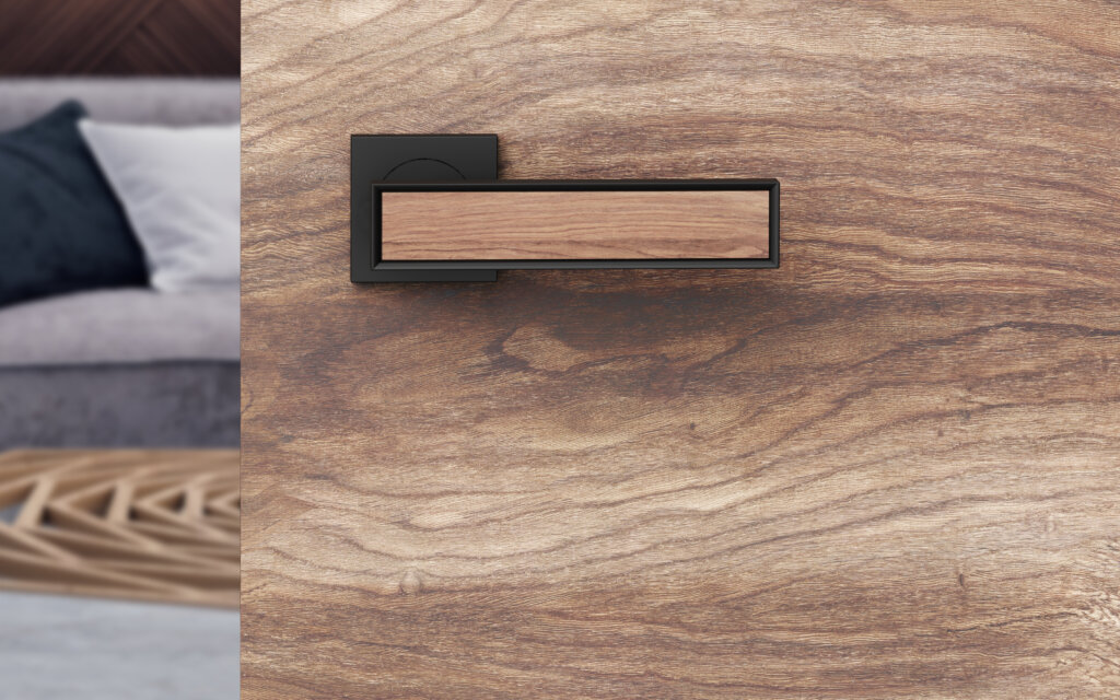 Kärcher Design Torino R53 Cosmos Black rustic oak inlay timber door Malaysia