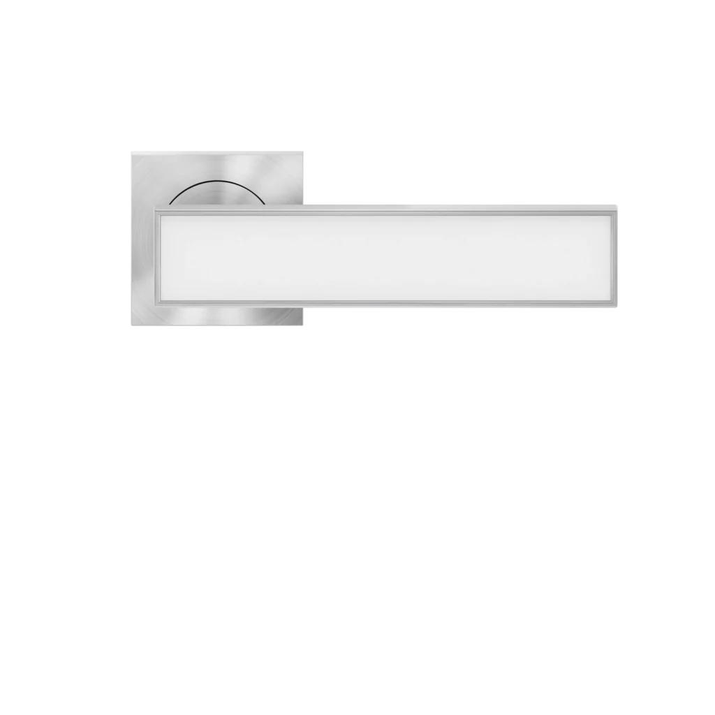 Kärcher Design Torino R53 door handle Satin Nickel square rose